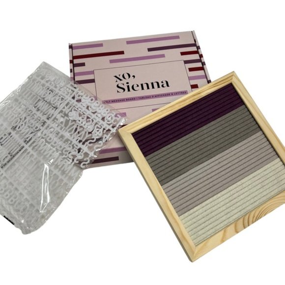 NWT XO, Sienna Felt Message Board Purple and Grey Gradient - Picture 1 of 5